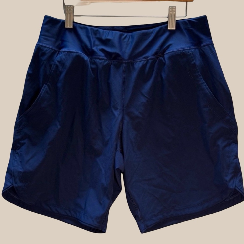 Lands End Women's Navy Blue Swim Shorts Size 8 Petite